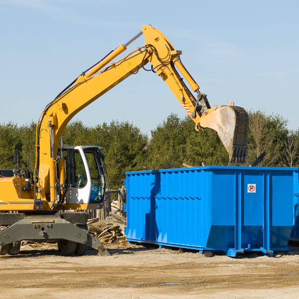 what size residential dumpster rentals are available in Chesapeake